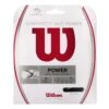 Wilson Synthetic Gut Power 16/1.30 Tennis String (Black) -RACQUET GUYS Shop WRZ945200 Synthetic Gut Power 16 Bk Pkg