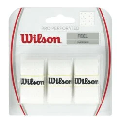 Wilson Pro Perforated Overgrip 3 Pack (White)