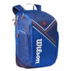 Wilson Super Tour Roland Garros Backpack Racquet Bag (Blue) 1 Wilson Super Tour Roland Garros Backpack Racquet Bag (Blue) -RACQUET GUYS Shop Wilson Roland Garros Super Tour Backpack Blue