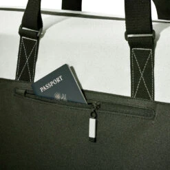 Wilson Women's Racquet Bag (Cream/Black/Forest) -RACQUET GUYS Shop Wilson Womens Racquet Bag Cream Black ForestGreen 4 572c2a40 014e 43e6 bcd8 dd5e0c16bc9a