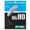 Yonex BG 80 Badminton String (Black) -RACQUET GUYS Shop Yonex BG 80 Badminton String blk