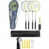 Dunlop Nitro-Star Ssx 1.0 - 4 Player Badminton Set (4 Racquets, 2 Shuttles, Pole, Net) -RACQUET GUYS Shop ZESTAW DO BADMINTONA DUNLOP NITRO STAR 4 PLAYER
