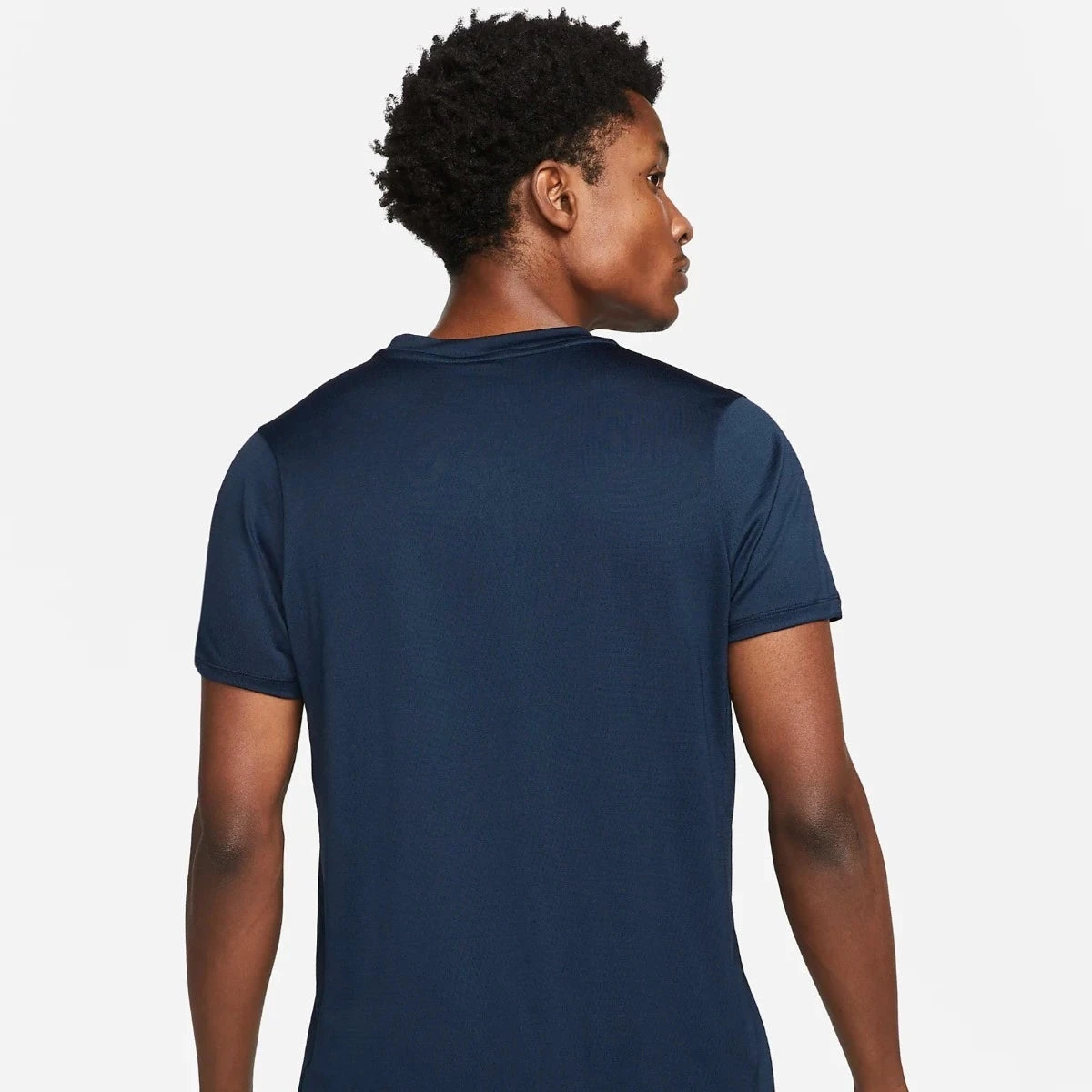 Nike Men's Dri-FIT Advantage Zip Polo (Obsidian/White) 5 Nike Men's Dri-FIT Advantage Zip Polo (Obsidian/White) - Image 3