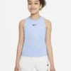 Nike Girls' Dri-FIT Victory Tank (Aluminum/White) -RACQUET GUYS Shop nikecourt dri fit victory older tennis tank M4BXLH