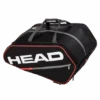 Head Tour Pickleball Supercombi 10 Pack Paddle Bag (Black/Orange)