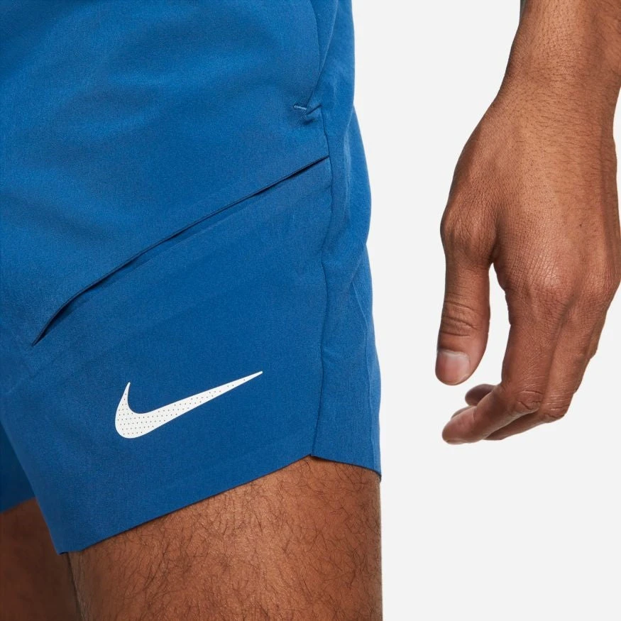 Nike Mens Rafa Dri-FIT Advantage 7-Inch Shorts (Court Blue/Copa/White) 5 Nike Mens Rafa Dri-FIT Advantage 7-Inch Shorts (Court Blue/Copa/White) - Image 3