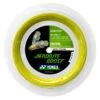 Yonex BG Aerobite Boost Hybrid Badminton String Reel (Grey/Yellow) -RACQUET GUYS Shop yonex aerobite boost 0 72 0 61mm badminton hybrid 200m reel 47005